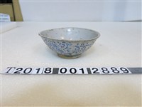 藏品(白底藍色花紋陶瓷臺灣老碗)的圖片