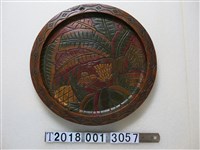 藏品(幾合香蕉鳳梨圖紋圓形漆器托盤)的圖片