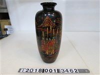 藏品(木製漆器日月潭杵音花瓶)的圖片