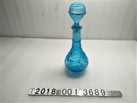 藏品(臺灣製藍色長頸玻璃瓶)的圖片