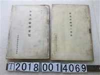 藏品(臺灣總督府林業試驗所發行《林業試驗所要覽》與《林業試驗所的沿革》)的圖片