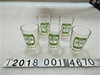 藏品(玻璃製臺灣省菸酒公賣局臺南分局臺灣啤酒紀念杯組)的圖片