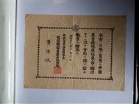 藏品(黃俊義勇艦隊建設義金及徽章贈與感謝狀)的圖片