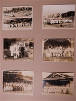 藏品(北投傷病將兵運動會記念照片與北投溫泉療養紀念照片與臺北第二高女北投白衣勇士慰問桌球試合紀念照片與於北投分院人物合影照片)的圖片