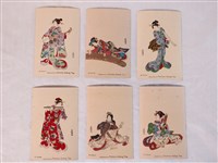 藏品(豐國畫福爾摩沙烏龍茶藝妓圖樣明信片組之二)的圖片