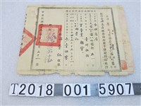 藏品(游景人申請合興商店准予經營商業登記證)的圖片