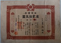 藏品(李添賜保證責任鷺洲信用購買販賣利用組合出資證券)的圖片