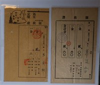 藏品(王有聁與萬？盛與合名會社中西洋行雜稅領收證)的圖片