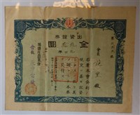 藏品(施里埔鹽庄農業會出資證券)的圖片