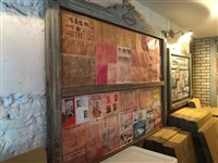 藏品(木製臺灣日日新報公佈欄宣傳單及報紙廣告)的圖片