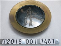藏品(新亞商交株式會社寄贈中華民國臺灣省菸酒公賣局桌球隊訪韓紀念銅盤)的圖片
