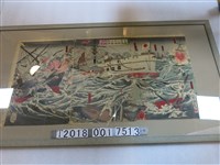 藏品(尾關岩吉發行《黃海北海洋島附近大日本海軍大勝利》畫作)的圖片