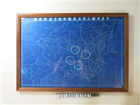 藏品(滇緬鐵路第四工程處處長室繪製〈八百萬分之一中華民國三民主義鐵路網主要路線圖〉)的圖片