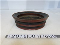 藏品(木製紅黑圓形漆器置物盒)的圖片