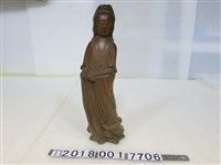 藏品(鄭利作澎湖白沙庄通梁木雕觀音像)的圖片