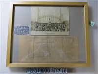 藏品(大學目藥招待臺灣有力店於臺灣博覽會攝影照片與會場配置圖)的圖片