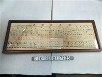 藏品(日治時期菸草定價表)的圖片