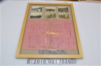 藏品(甘蔗栽培獎勵規程說明書與臺中州官員視察蔗園耕作情形照片)的圖片