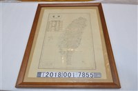 藏品(臺灣總督府殖產局鑛務課發行〈百萬分之一臺灣未開發金屬鑛床分布圖〉)的圖片