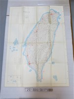 藏品(航空測量及遙感探測學會編製〈四十萬分之一臺灣地區〉地圖)的圖片