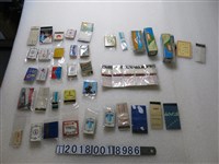 藏品(自由之火與各式航空公司等交通相關廣告火柴盒)的圖片