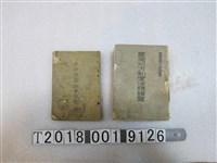 藏品(臺灣時報發行所發行《臺灣地方制度法規輯覽》及臺灣出版社發行《臺灣登記法規輯覽》)的圖片