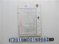 藏品(臺南慈惠院疏開者患者明細書)的圖片
