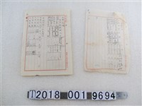 藏品(嘉義分局工廠地址與赤糖工廠狀況文件)的圖片