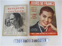 藏品(巴黎出版《科學與旅遊》及《法國的日子》雜誌)的圖片