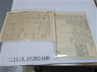 藏品(臺中州產業奉公會勞務調整令相關一覽表)的圖片