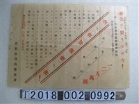 藏品(苗栗郡役所警察課第二次賣金運動強調週宣傳資料)的圖片