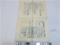 藏品(溪湖街昭和十七年度第一次第二種防空訓練要項)的圖片