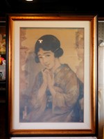 藏品(塩水港製糖株式會社日本和服婦女廣告海報)的圖片