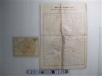 藏品(〈臺北州1930年6至7月份傷寒病例圖〉與〈臺北州地圖〉)的圖片