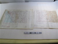 藏品(聯合勤務總司令部測量處製圖廠印〈五萬分之一高雄市〉地圖與〈五萬分之一潮州〉地圖)的圖片