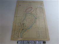 藏品(〈十萬分之一下淡水溪河川工作物受益地一覽圖〉)的圖片