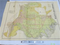 藏品(臺北市政府工務局製〈兩千分之一臺北市都市計畫分區使用圖〉)的圖片