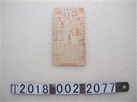 藏品(張忠是米糠購入券)的圖片