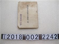 藏品(柳川謙次編《臺灣海產物最新公定價格一覽》)的圖片