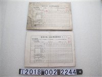 藏品(臺北州籾及玄米最高販賣價格表)的圖片