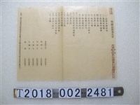 藏品(臺北縣村里佃農與自耕農與地主代表選舉投票開票記錄)的圖片