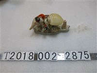 藏品(貝殼製鳥型臺灣造型底座擺設)的圖片