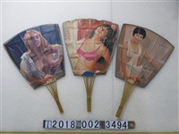 藏品(美女圖商業廣告紙扇)的圖片
