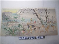 藏品(田口米作繪《臺灣三角湧土賊近衛輸送隊襲擊圖》)的圖片