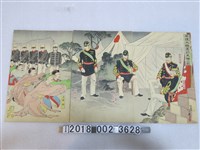 藏品(右田年英繪《平讓大捷清將生補之圖》)的圖片