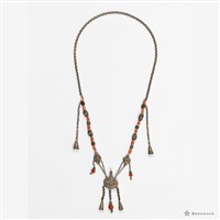 藏品(銀腰果紋墜飾項鍊)的圖片