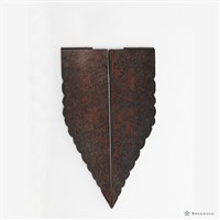 藏品(木雕花卉插角一對)的圖片