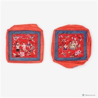 藏品(人物花鳥枕頭)的圖片