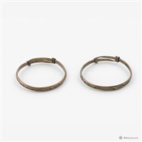 藏品(交叉銀手環一對)的圖片