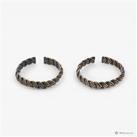 藏品(銀絞繩紋手環一對)的圖片